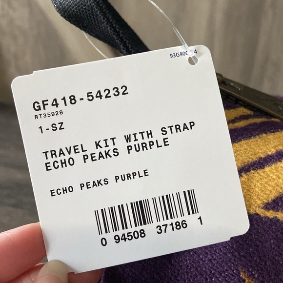 Pendleton Chevron Travel Echo Peaks Purple Crossbody Zipper Bag - Picture 7 of 12